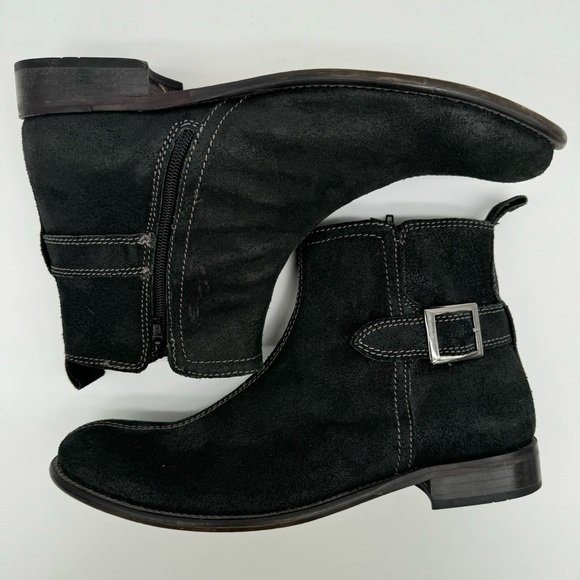 Red Tape “Cyril” Black Suede Boots Size 10 - Picture 7 of 12